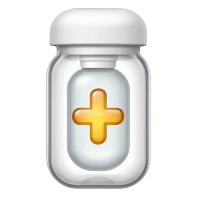 medicine capsule in case in nutral colors sticker