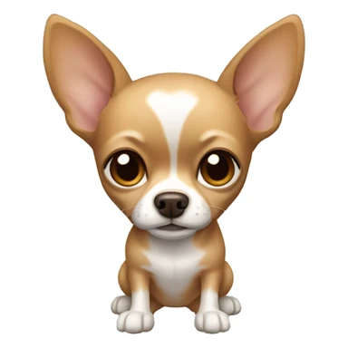 Chihuahua with brown fur and light beige paws sticker