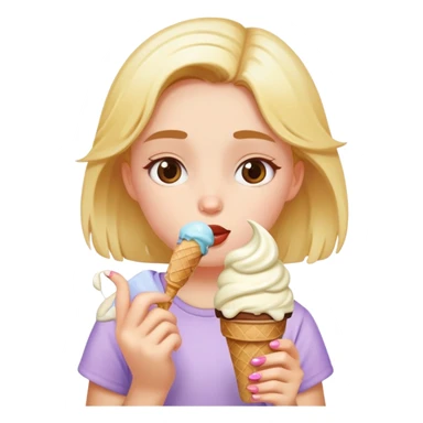 The girl who eats ice cream sticker