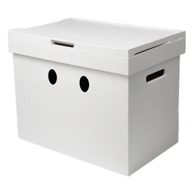 white children's toy box sticker