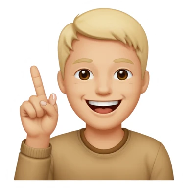 laughing with middle finger sticker