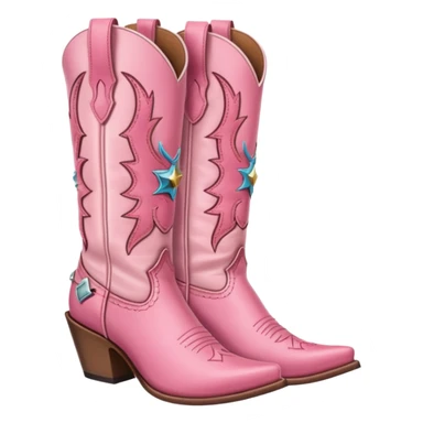 pink cowgirl boot sticker
