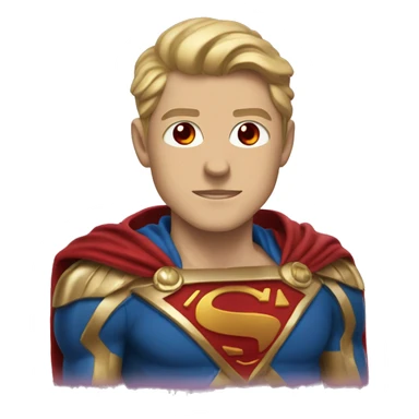 super homelander from "the boys" series with red eyes  sticker