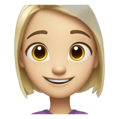 character Joy from cartoon "Inside Out" sticker