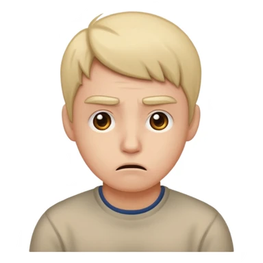 sad confused emoji face enemy of growth sticker