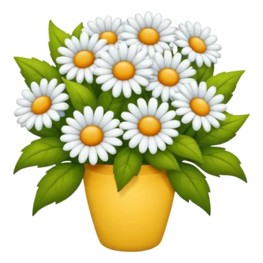 BEYAZ RENKTE BUKET SEKLİNDE sticker