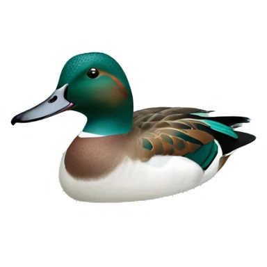 Green wing teal sticker