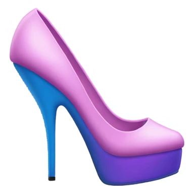 Ariana grande wearing pink purple blue Nike high heels  sticker