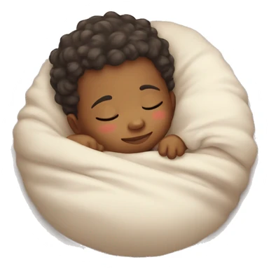 cute baby which sleep sticker