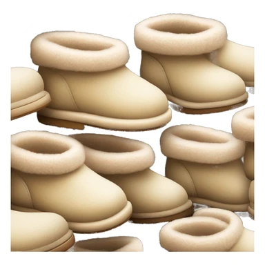 aesthetic cozy ugg slippers sticker