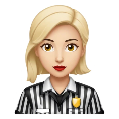 Female referee sticker