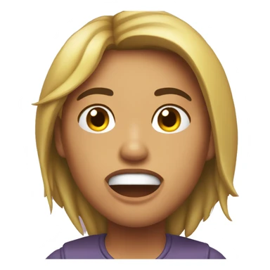 Chica mordiendo su dedo sticker