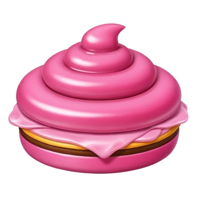 pink food sticker