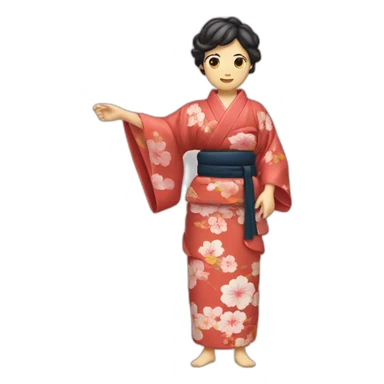 Kimono avec ceinture vertz sticker