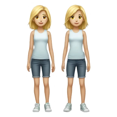 Full length white teenager sticker