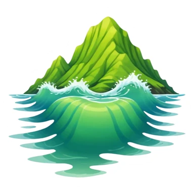 Chartreuse ocean sticker