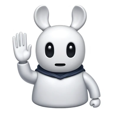 Hollow knight saludando sticker