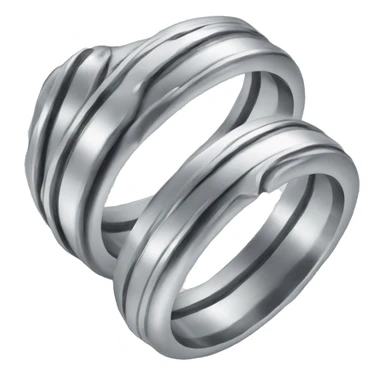 Two platinum rings together emoji sticker