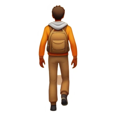 A man stands at the edge of a burning bridge, chest glowing with fiery purpose, his old self fading to ash as he strides forward into a bright, unknown future — no turning back. sticker