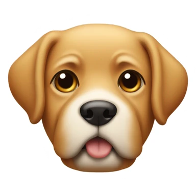 dog with bread around it’s face sticker
