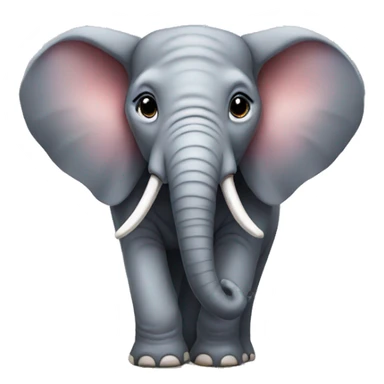 elephant wearing a bow sticker