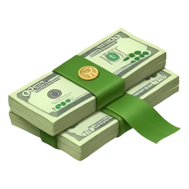 bundle of Indian rupee cash sticker