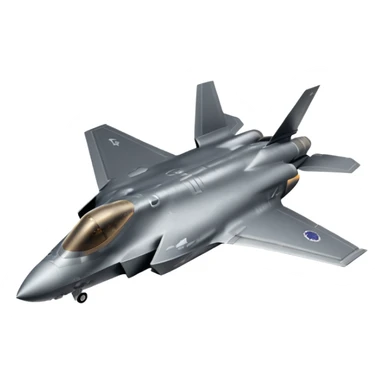 F-35 fighter jet in flight with no background. sticker