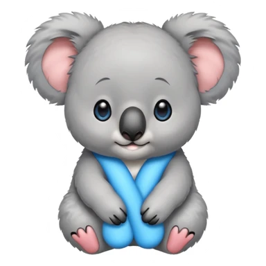 Koala with blue earrings sticker