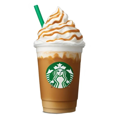 Starbucks venti caramel latte iced no whip cream sticker