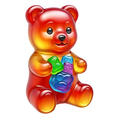 A gummy Bear but cool  sticker
