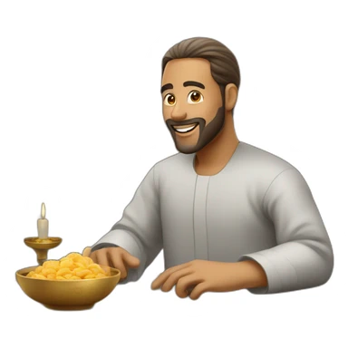 A man saying ramadan kareem sticker