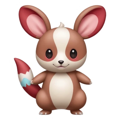 Teddiursa-Minccino-Spinda-Pokémon-fusion  sticker