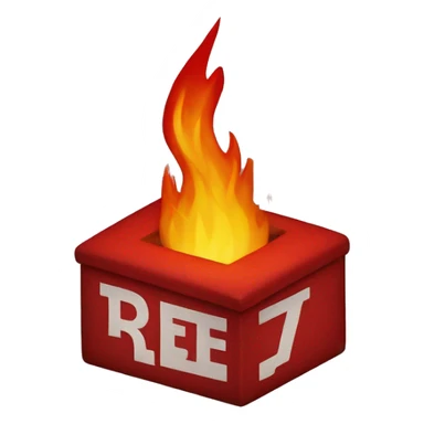 Red Square is on fire sticker