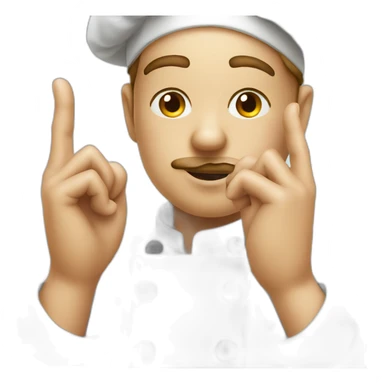 chef kissing fingers sticker