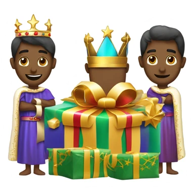 Los 3 Reyes Magos con Regalos sticker