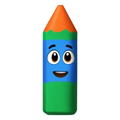 Cartoon crayon box sticker