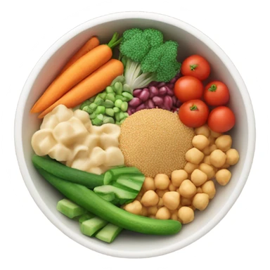 bowl of healthy food sticker