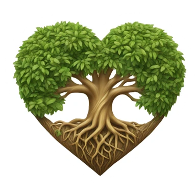 Tree of life heart sticker