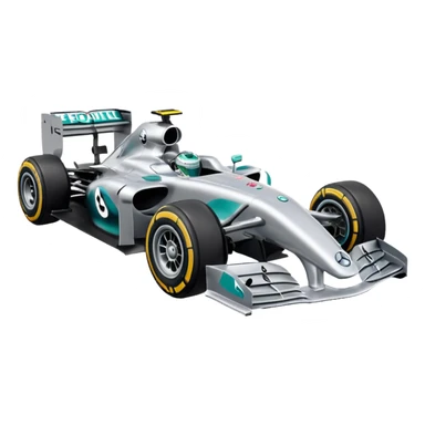 mercedes f1 car sticker