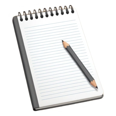 sketchbook with pencil
 sticker