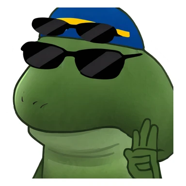 A piece of pop with legs sticker