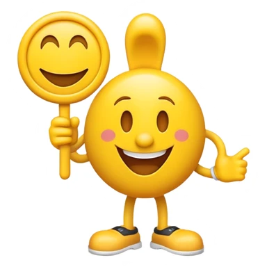 Number one fan goofy emoji  sticker