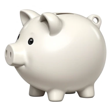 white piggy bank sticker