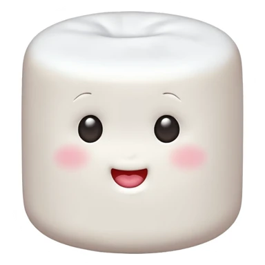 Marshmallow send kiss sticker