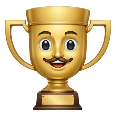 Trophy with risitas sticker