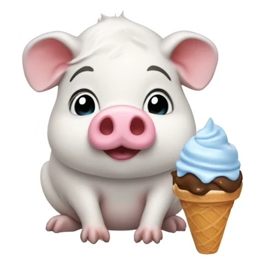 Guniea pig with ice cream sticker