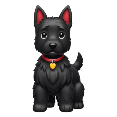 Scottie dog emoji sticker