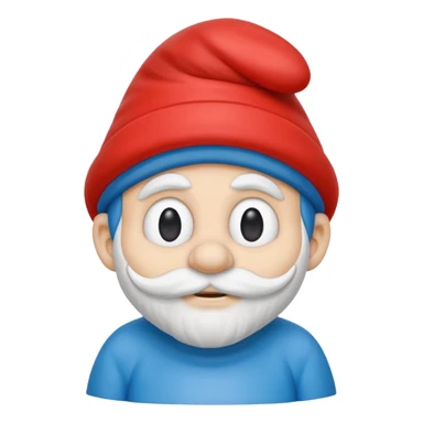 papa smurf  sticker