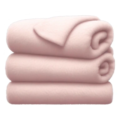 Aesthetic light pink big fluffy blanket  sticker