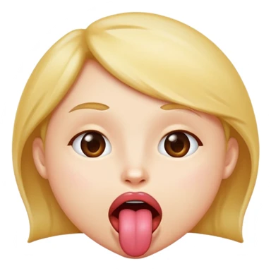 Yummy face with tongue out sticker